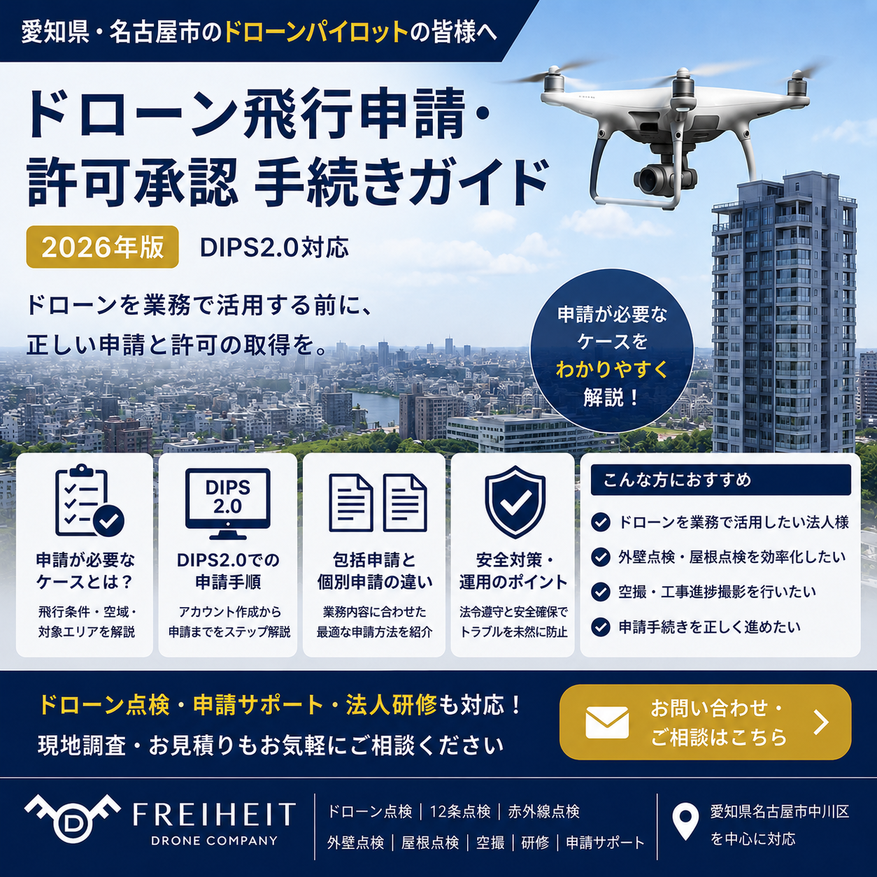 DIPS2.0講座 機体登録・飛行ルール・飛行計画通報・飛行許可申請を学ぶドローン飛行許可申請ガイド
